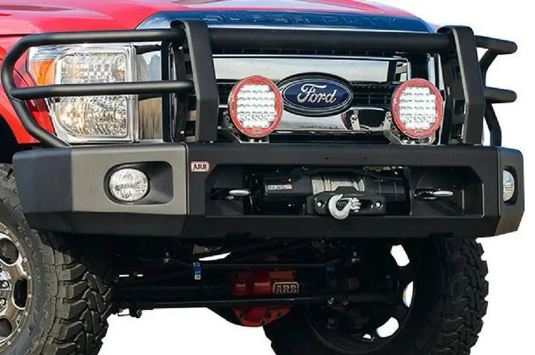 Arb 2236010 Ford F250/F350 Superduty 2011-2016 Modular Full Deluxe Front Bumper Winch Ready With Grille Guard 2