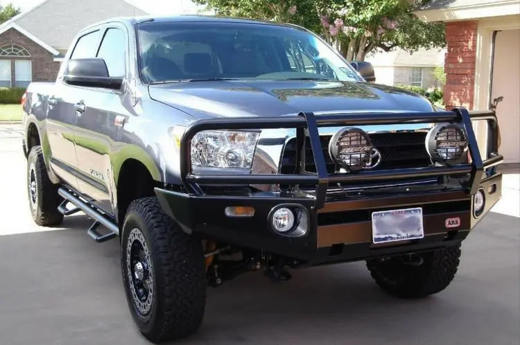 Arb 3415010 Toyota Tundra 2007-2013 Deluxe Front Bumper Winch Ready With Grille Guard, Black Powder Coat Finish 1