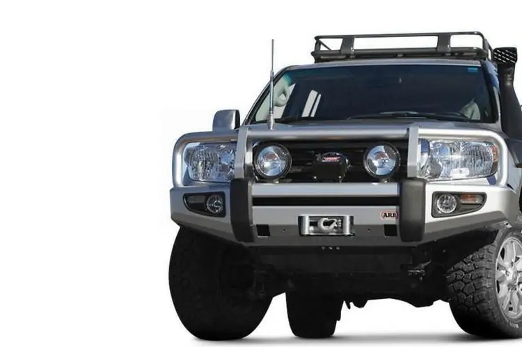 Arb 3415110 Toyota Land Cruiser 2007-2011 Deluxe Front Bumper 200 Series Winch Ready With Grille Guard, Black Powder Coat Finish 1