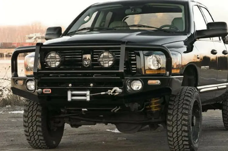 Arb 3452020 Dodge Ram 2500/3500 2003-2005 Deluxe Front Bumper Winch Ready With Grille Guard, Black Powder Coat Finish 1