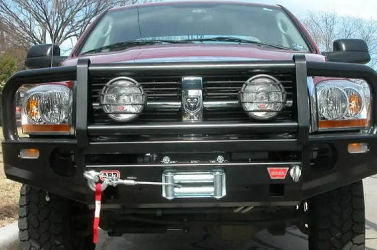 Arb 3452020 Dodge Ram 1500 2003-2005 Deluxe Front Bumper Winch Ready With Grille Guard, Black Powder Coat Finish 2