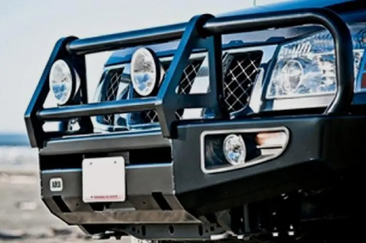 Arb 3464010 Nissan Titan 2004-2011 Deluxe Front Bumper Winch Ready With Grille Guard, Black Powder Coat Finish 1