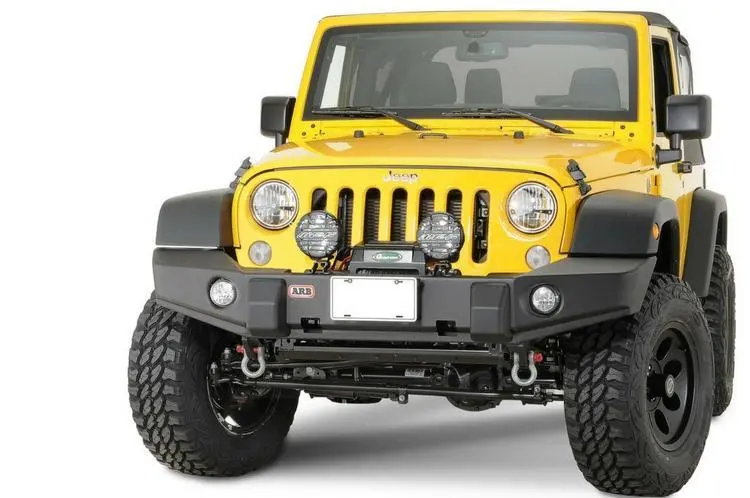 Arb 3950200 Jeep Wrangler Jk 2007-2018 Deluxe Front Bumper Winch Ready Integrit Textured Black Powder Coat Finish 1
