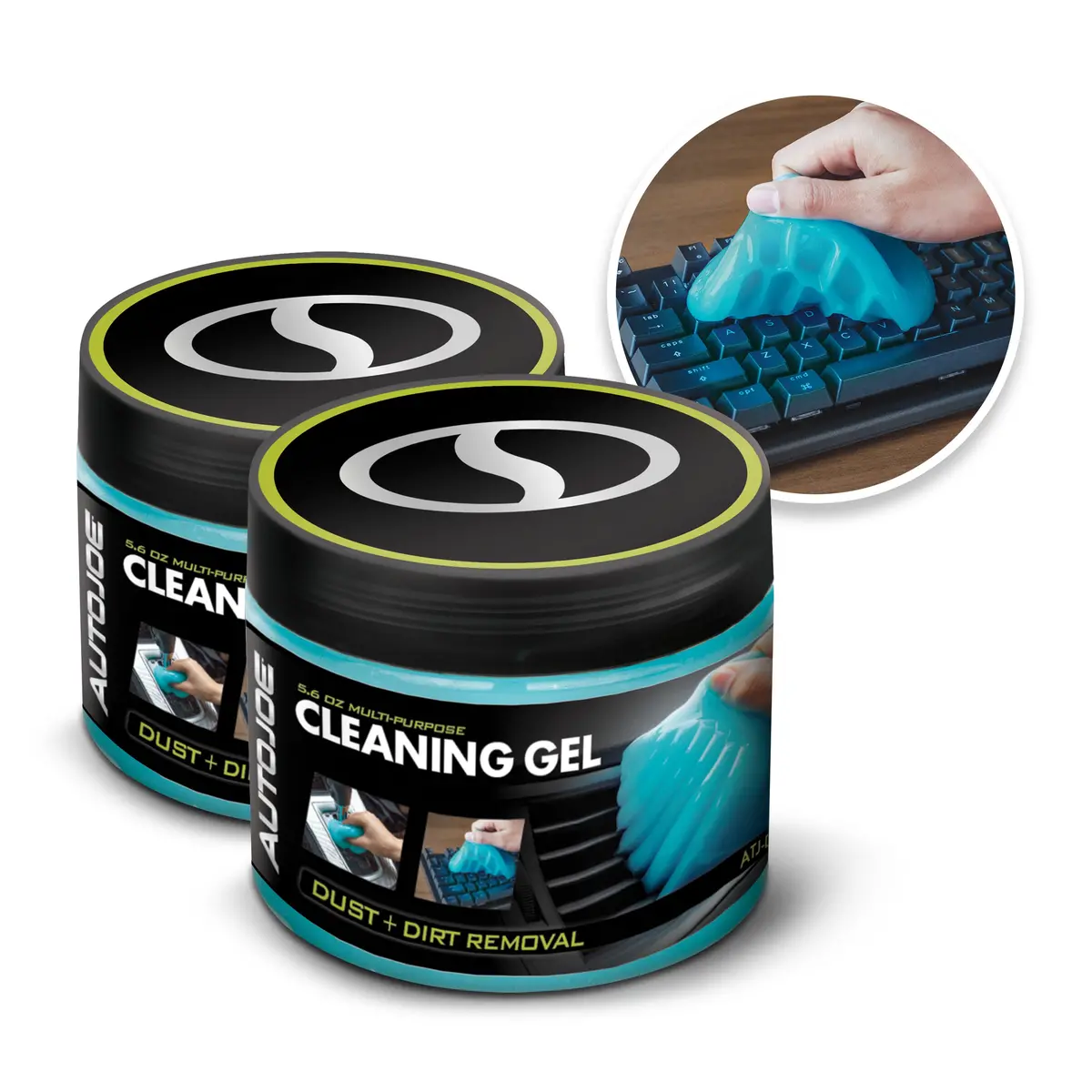 Auto Joe Atj-Dcg1-2Pk Multi-Purpose Cleaning Gel | 2 Gel Packs Included | Reusable 1