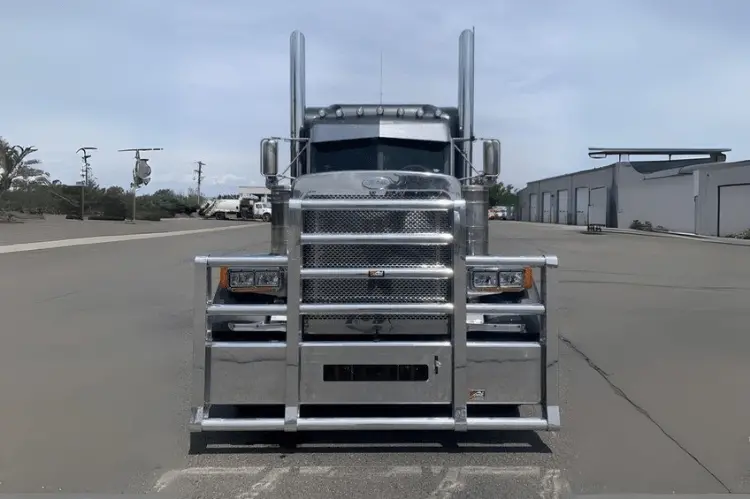 Ali Arc Pb123xcq Peterbilt 388/389 Sfa 4 Post 2008-2025 3" Tubes With Quick Release Straight Semi Truck Bumper 1