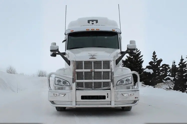 Ali Arc Pb729bcq Peterbilt 579 2022-2025 With Quick Release Angled Semi Truck Bumper 1