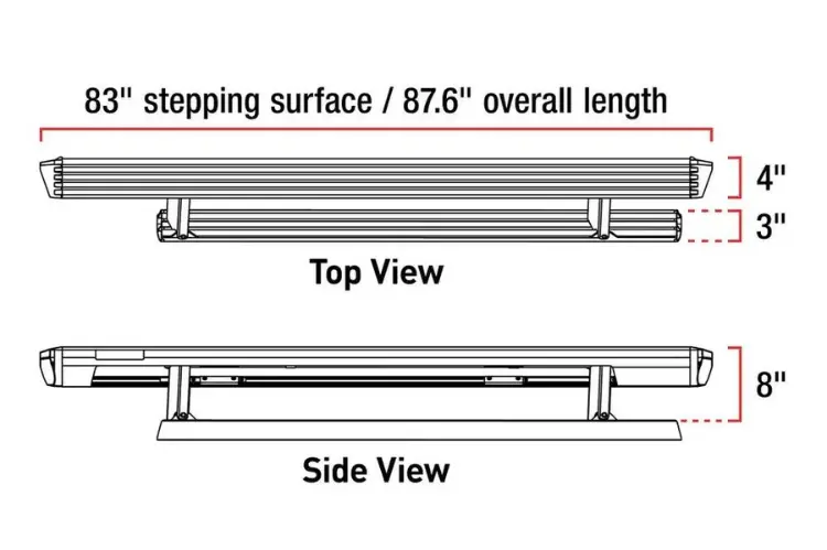 Aries 3025183 Gmc Sierra 2500Hd/3500Hd 2020 Actiontrac 87.6" Powered Running Boards Crew Cab No Brackets 2