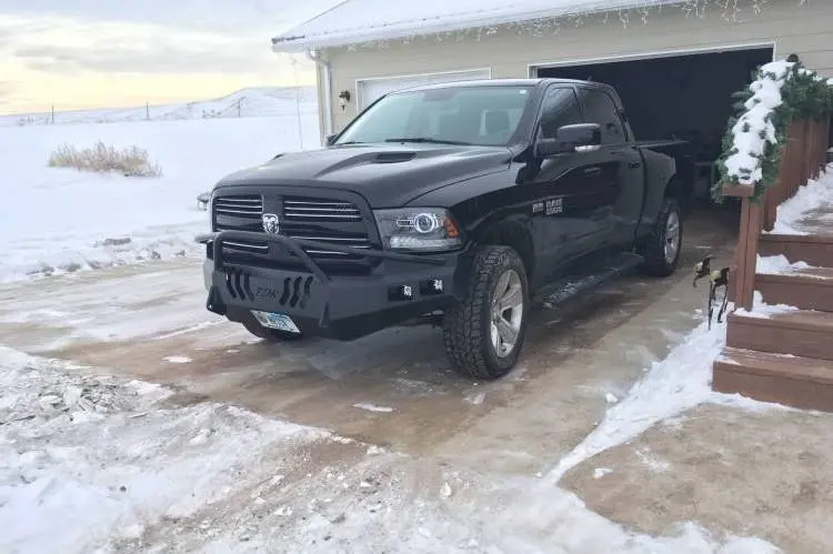 Throttle Down Kustoms Bpre0916d1500 Dodge Ram 1500 2009-2018 Front Bumper Pre-Runner Bar 1