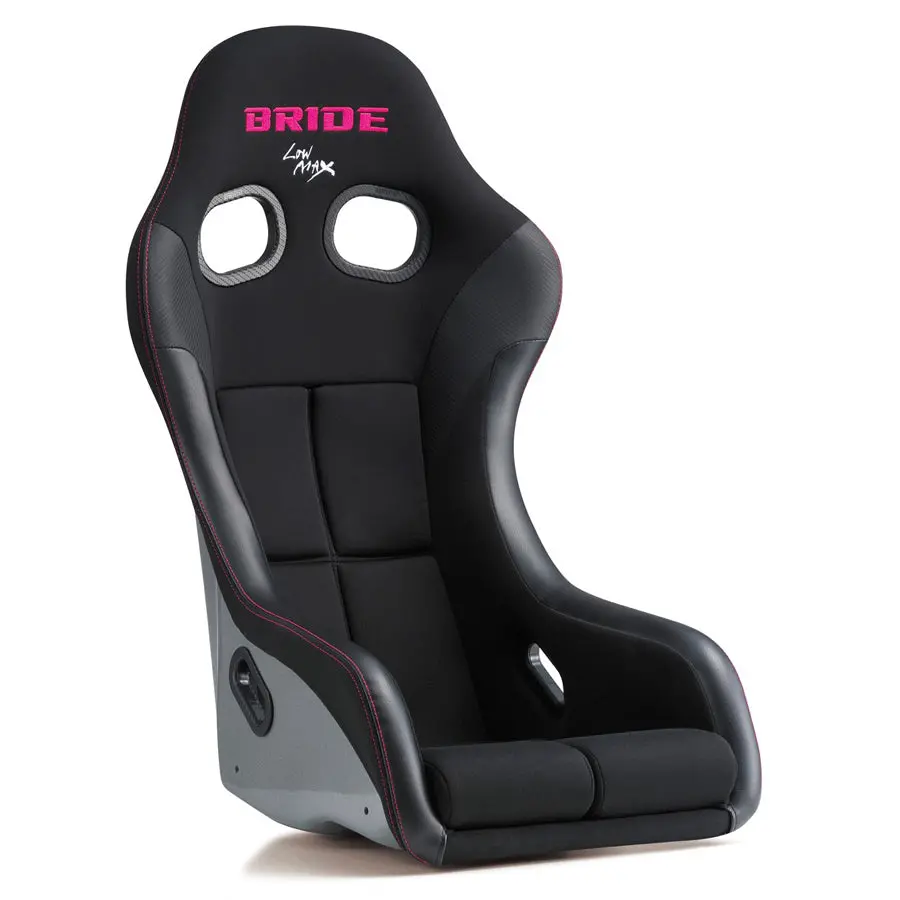 Bride Zeta Iv Veria Bucket Seat - Black With Pink Stitch 1