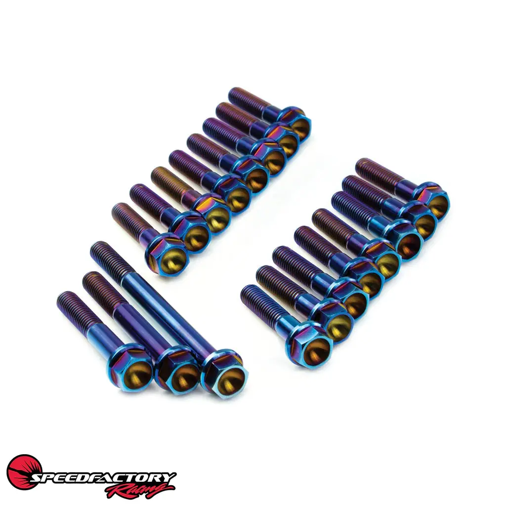 Speedfactory Racing Titanium Transmission Case Bolt Kit - Honda/Acura Applications 1