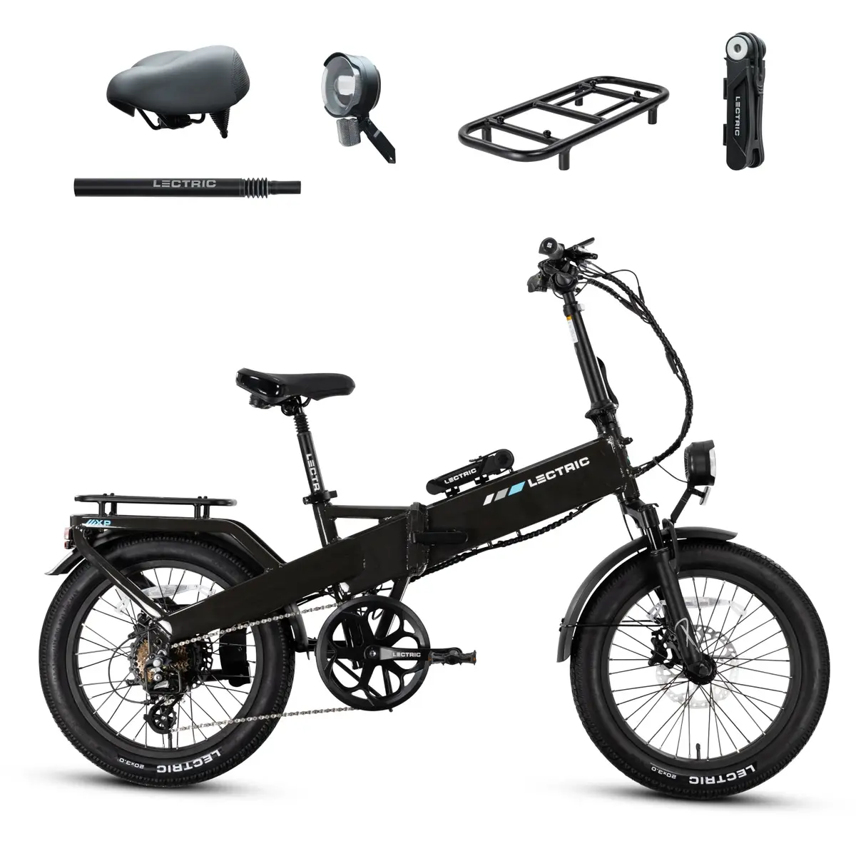 Xp4 750 Tempest Grey + Free Levelup Rack, Comfort Seat, Suspension Seat Post, Elite Headlight, Bike Lock ($356 Value) 1