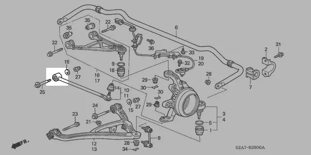 Ballade Sports Spherical Rear Toe Arm Anti Bump Steer Bushing Kit - 00-09 Honda S2000 2