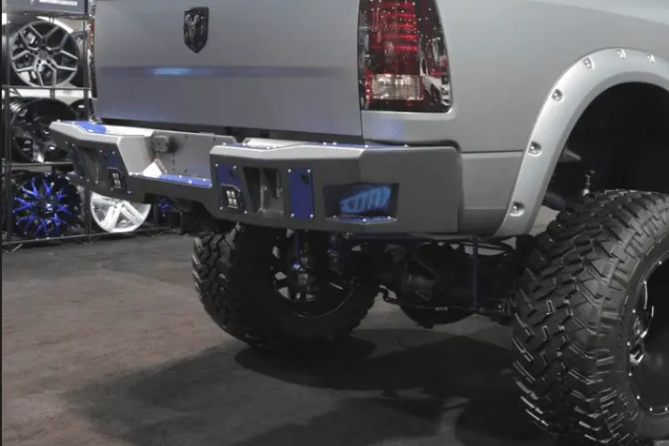 Bodyguard Dfr19bylb Dodge Ram 2500/3500 2019-2026 A2 Rear Bumper With Sensor Light Cutouts 1