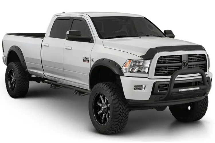 Bushwacker 40978-02 Chevy Silverado 2500Hd/3500Hd 2015-2019 4Pc Max Pocket Style Fender Flares 1