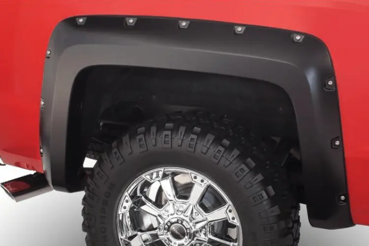 Bushwacker 40116-02 Chevy Silverado 2500Hd/3500Hd 2015-2019 2Pc Rear Pocket Style Fender Flares 1