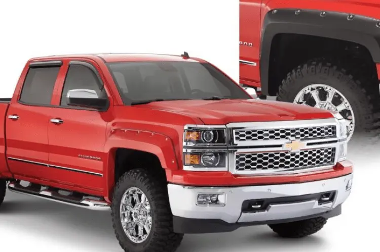 Bushwacker 40924-02 Chevy Silverado 2500Hd/3500Hd 2007-2014 4Pc Pocket Style Fender Flares 1