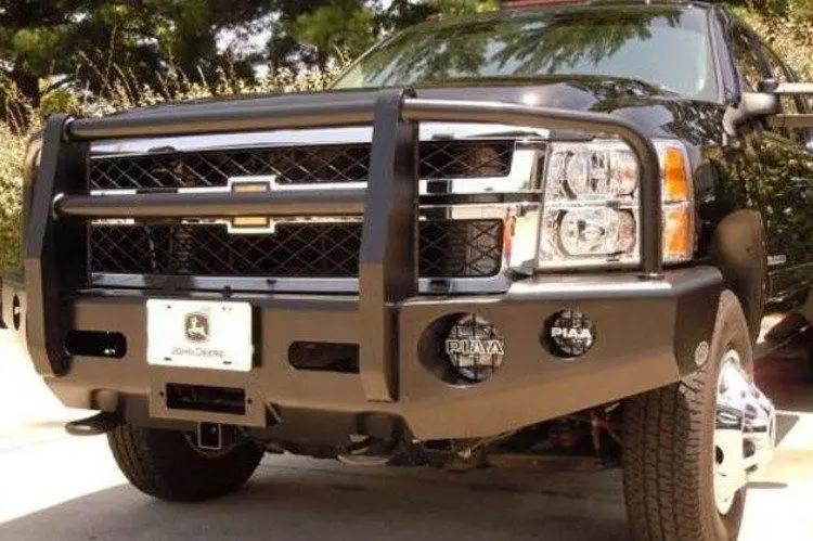 Buckstop C9ob Chevy Silverado 2500/3500 2011-2014 Outback Front Bumper Winch Ready With Tow Hooks 2