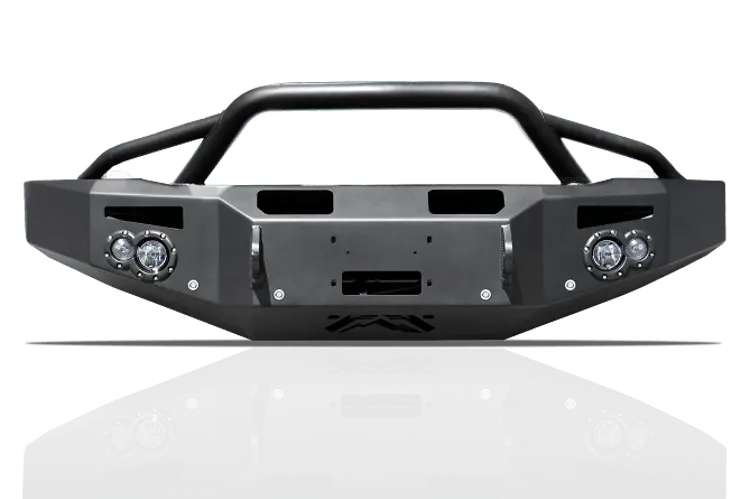 Fab Fours Ch05-A1352-1 Chevy Silverado 2500/3500 2003-2007 Premium Front Bumper Winch Ready With Pre-Runner Guard 1