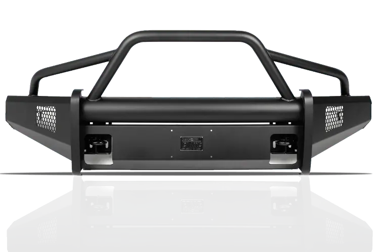 Fab Fours Ch05-Q1362-1 Chevy Silverado 2500/3500 2003-2007 Black Steel Elite Front Bumper With Pre-Runner Guard (Classic) 1