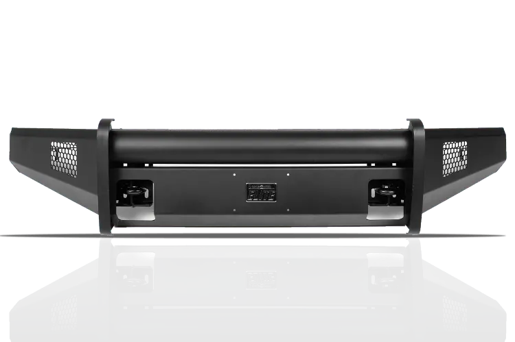 Fab Fours Ch08-Q2061-1 Chevy Silverado 2500/3500 2007.5-2010 Black Steel Elite Front Bumper No Guard 1
