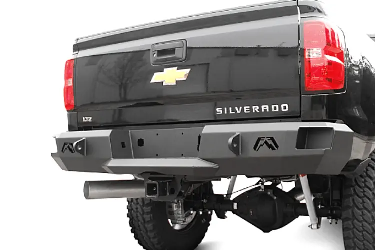 Fab Fours Ch08-W1450-1 Gmc Sierra 2500/3500 2007.5-2010 Premium Rear Bumper Without Sensor 2