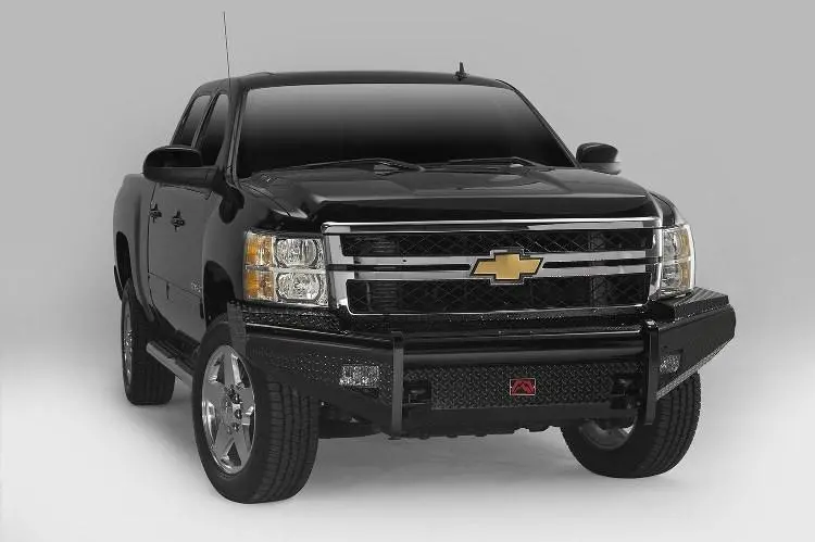 Fab Fours Ch11-S2761-1 Chevy Silverado 2500/3500 2011-2014 Black Steel Front Bumper No Guard 2