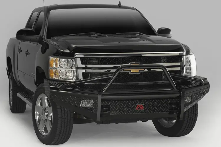 Fab Fours Ch11-S2762-1 Chevy Silverado 2500/3500 2011-2014 Black Steel Front Bumper With Pre-Runner Guard 1