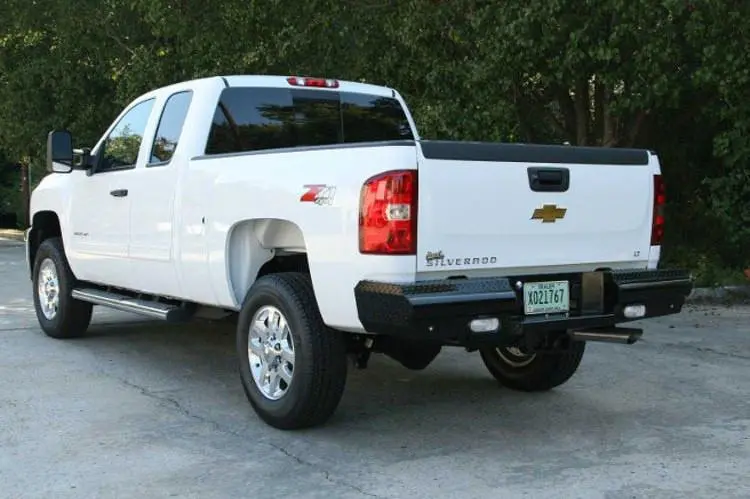 Fab Fours Ch11-T2150-1 Gmc Sierra 2500/3500 2011-2014 Black Steel Rear Bumper 1