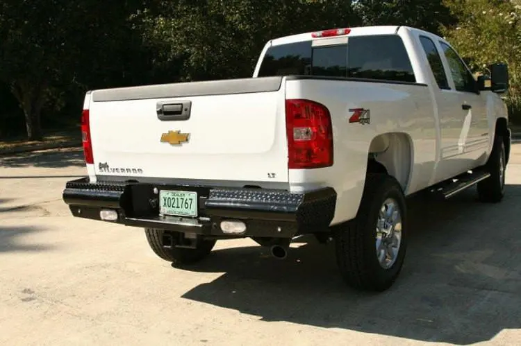 Fab Fours Ch11-T2150-1 Gmc Sierra 2500/3500 2011-2014 Black Steel Rear Bumper 2