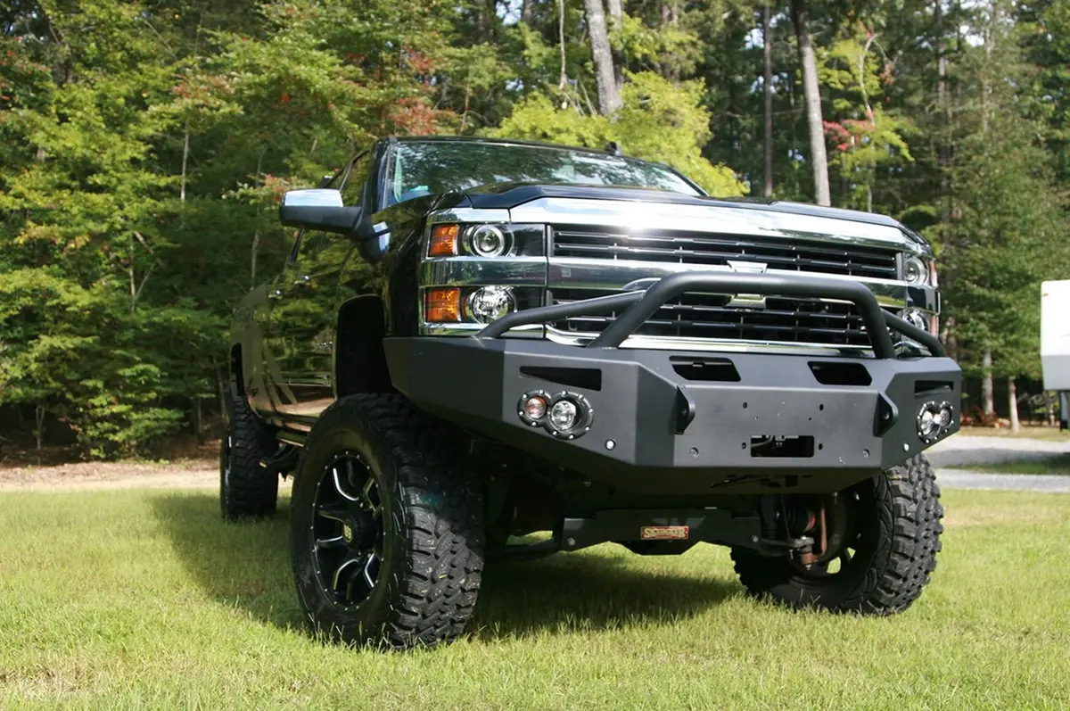 Fab Fours Premium Pre-Runner Front Bumper 2015-2019 Chevy Silverado 2500/3500 Ch14-C3052-1 2