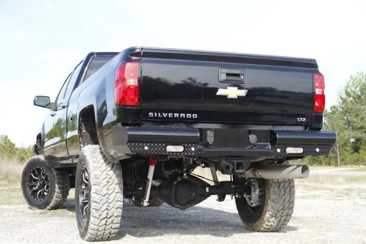 Fab Fours Ch14-T3050-1 Gmc Sierra 2500/3500 2015-2019 Black Steel Rear Bumper 1