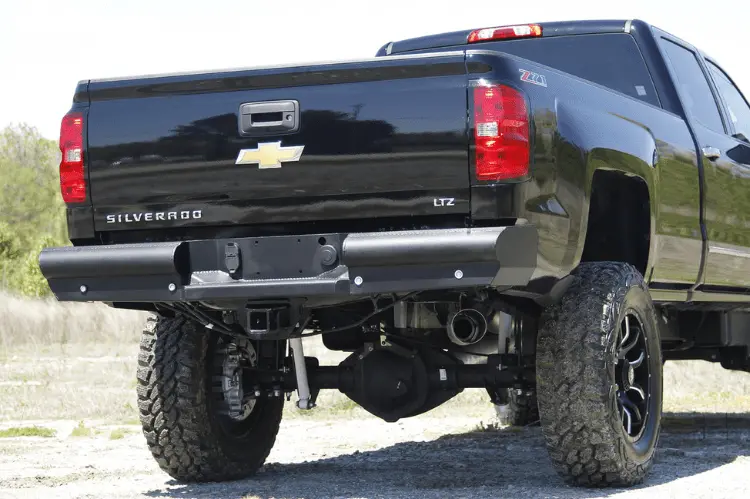 Fab Fours Black Steel Elite Rear Bumper 2015-2019 Chevy Silverado 2500/3500 Hd Ch14-U3050-1 1