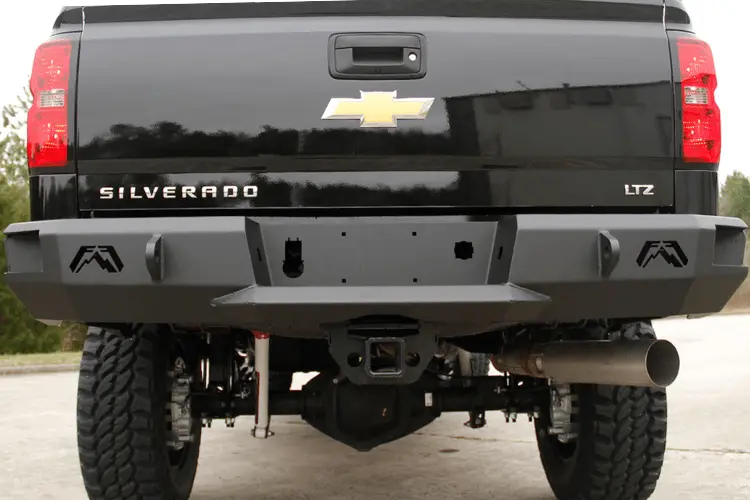 Fab Fours Ch14-W3050-1 Chevy Silverado 2500/3500 Hd 2015-2019 Premium Rear Bumper Without Sensor 2