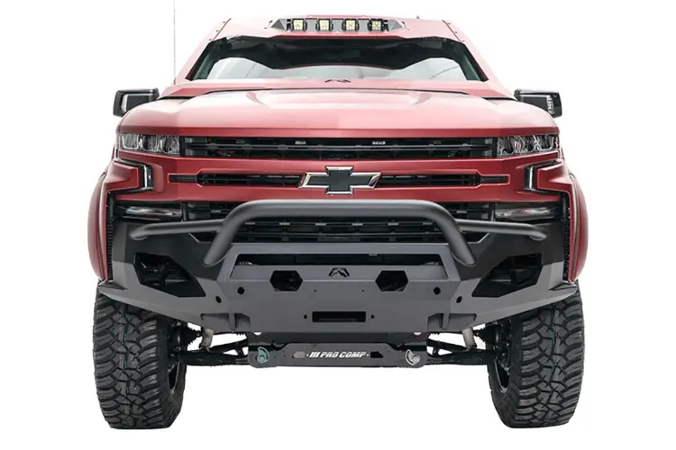 Fab Fours Ch15-X2752-1 Chevy Silverado 2500/3500 Hd 2015-2019 Matrix Front Bumper Winch Ready Pre-Runner Guard 2