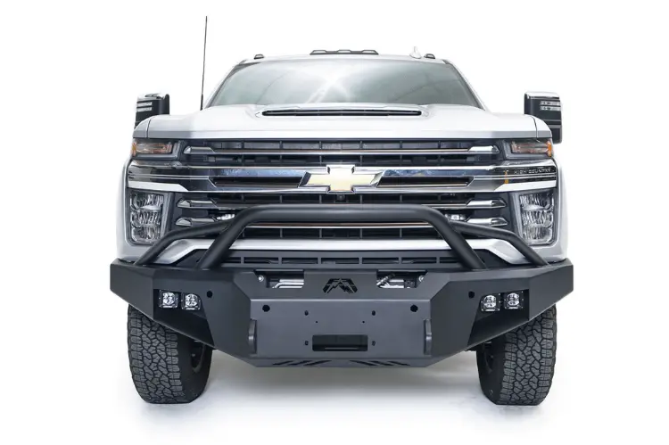 Fab Fours Ch20-A4952-1 Chevy Silverado 2500/3500 2020-2023 Premium Front Bumper Sensor Winch Ready With Pre-Runner Guard 2
