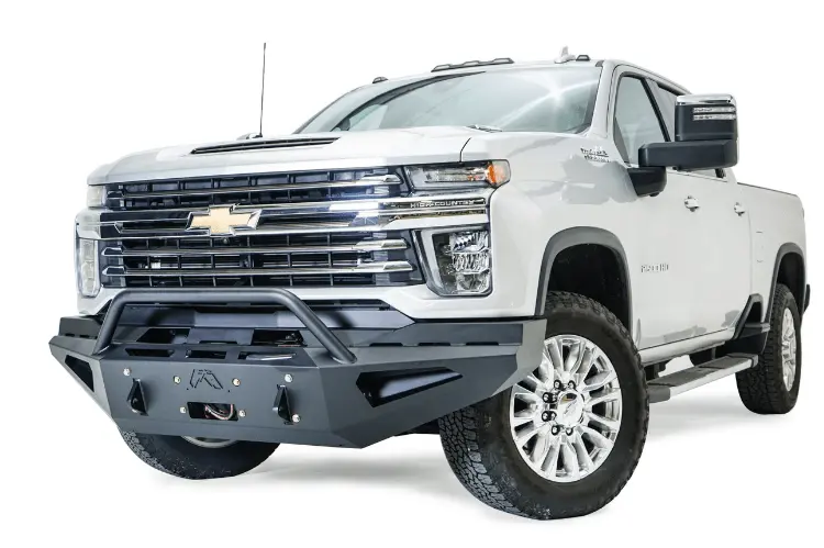 Fab Fours Red Steel Ch20-Rs4962-1 Chevy Silverado 2500/3500 Hd 2020-2023 Front Bumper Winch Ready Pre-Runner Guard 1