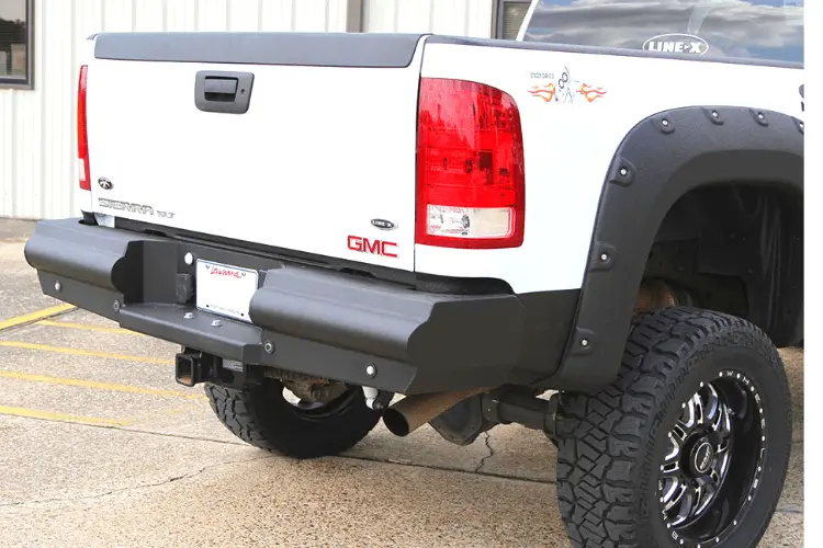 Fab Fours Ch20-U4950-1 Gmc Sierra 2500/3500 2020-2025 Black Steel Elite Rear Bumper 1