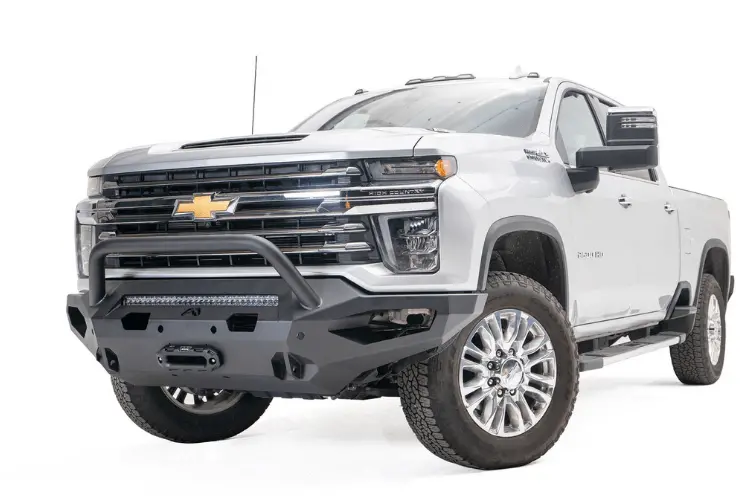 Fab Fours Ch20-X4952-1 Chevy Silverado 2500/3500 Hd 2020-2023 Matrix Front Bumper Winch Ready With Pre-Runner Guard 1