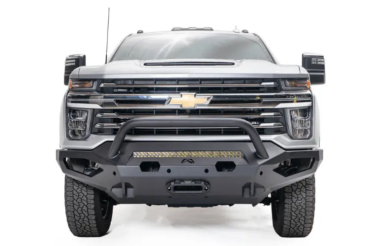 Fab Fours Ch20-X4952-1 Chevy Silverado 2500/3500 Hd 2020-2023 Matrix Front Bumper Winch Ready With Pre-Runner Guard 2