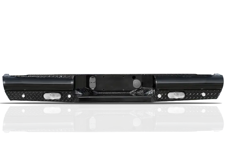 Fab Fours Ch99-T1250-1 Chevy Silverado 2500/3500 Classic 2003-2007 Black Steel Rear Bumper 1