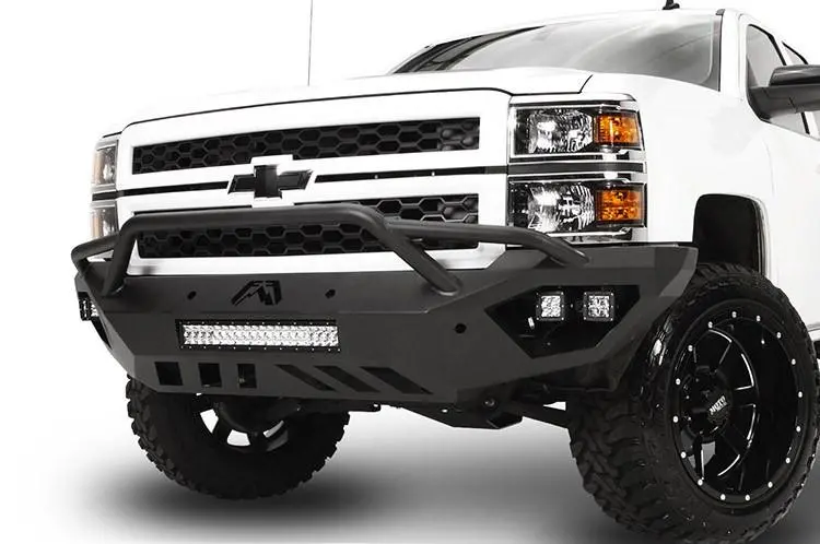 Fab Fours Cs14-D3052-1 Chevy Silverado 1500 2014-2015 Vengeance Front Bumper With Pre-Runner Guard 1