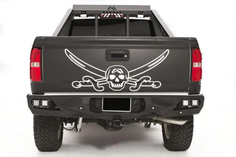 Fab Fours Cs14-E3151-1 Gmc Sierra 1500 2014-2018 Vengeance Rear Bumper With Sensor 1