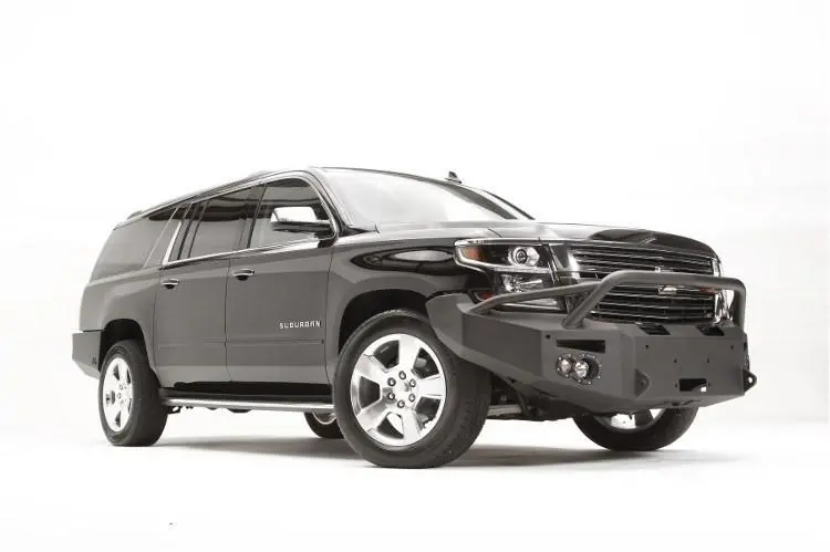 Fab Fours Cs15-F3552-1 Chevy Suburban 1500 2015-2020 Premium Front Bumper Sensor Winch Ready With Pre-Runner Guard 2