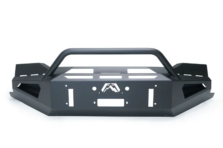 Fab Fours Red Steel Cs19-Rs4062-1 Chevy Silverado 1500 2019-2022 Front Bumper Winch Ready Pre-Runner Guard 1