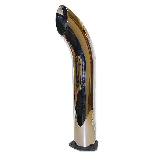 Chrome Exhaust Pipe For John Deere 24" Tall - 4" Od 2