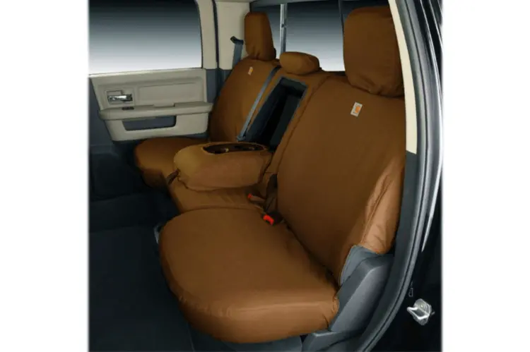 Covercraft Ssc8375cabn Chevy Silverado 2500Hd/3500Hd 2007-2014 Carhartt Seatsaver Custom Rear Seat Covers Brown 1