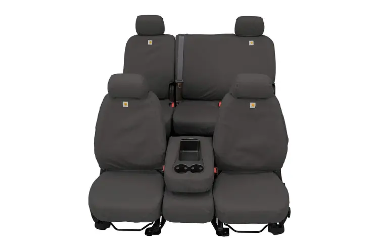 Covercraft Ssc8379cagy Chevy Silverado 2500Hd/3500Hd 2007-2014 Carhartt Seatsaver Custom Rear Seat Covers Gravel 1
