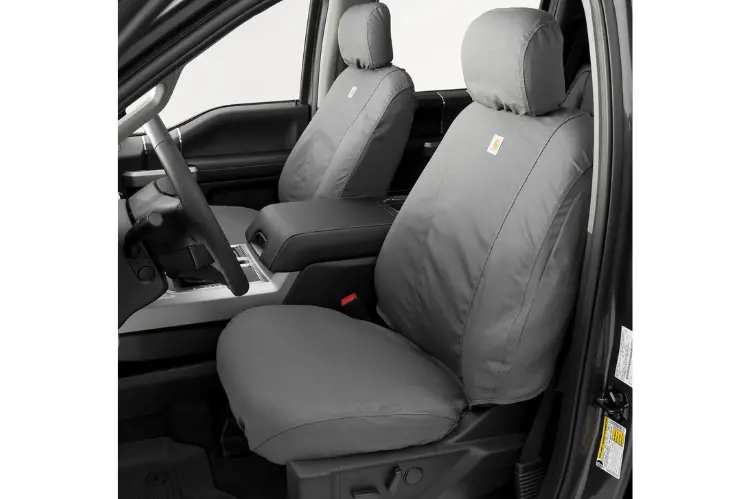 Covercraft Ssc2533cagy Gmc Sierra 2500Hd/3500Hd 2021-2022 Carhartt Seatsaver Custom Front Seat Covers Grey 1
