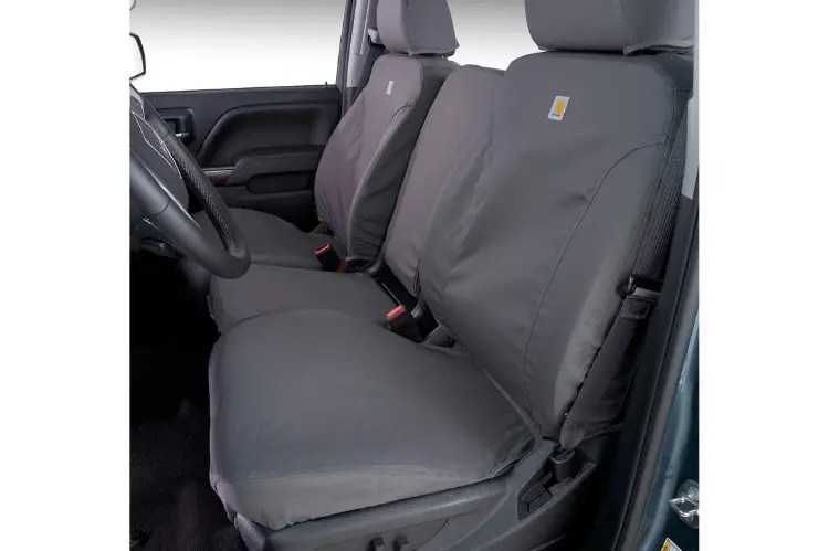 Covercraft Ssc3479cagy Chevy Silverado 2500Hd/3500Hd 2021-2022 Carhartt Seatsaver Custom Front Seat Covers Grey 1