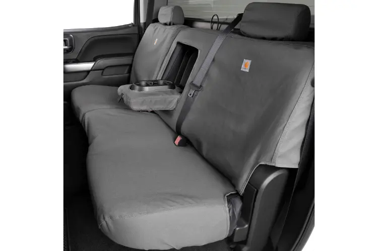 Covercraft Ssc8486cagy Chevy Silverado 2500Hd/3500Hd 2021-2022 Carhartt Seatsaver Custom Rear Seat Covers Gravel 1